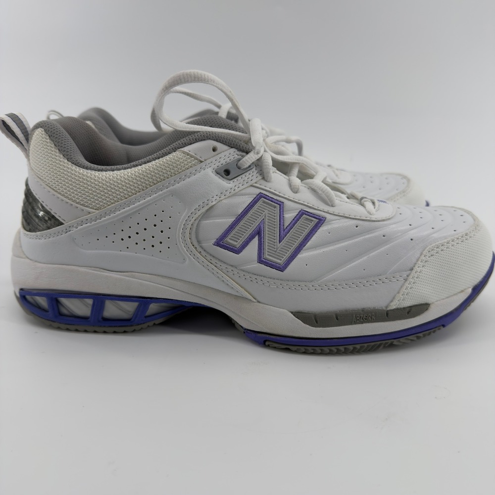 New Balance 806 Womens Tennis Shoes White‎ Purple Size 10.5
